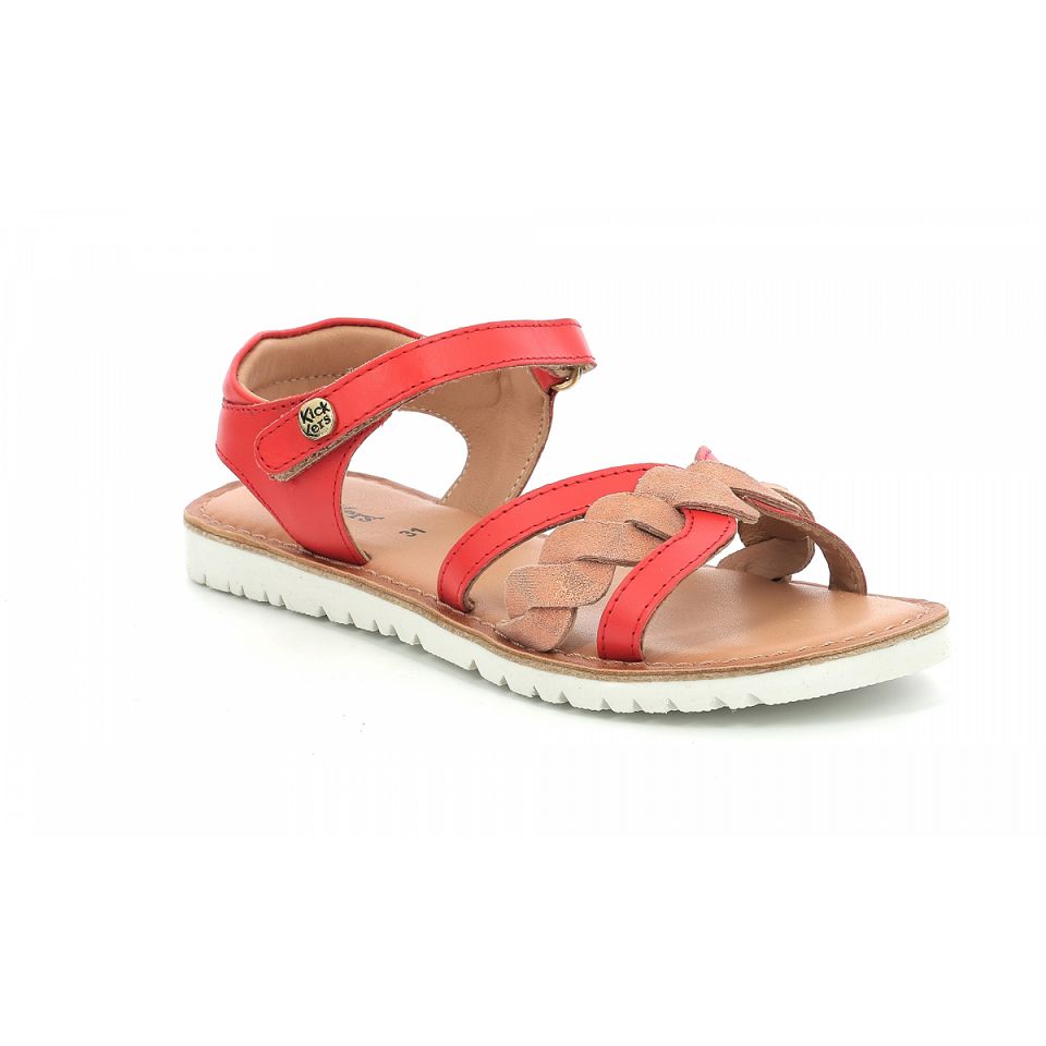 Kickers Betty Sandaler Tjej Orange Metal | 02749-MDZV