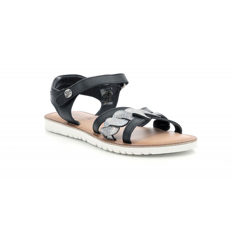Kickers Betty Sandaler Tjej Svarta Metal | 67421-SZNT