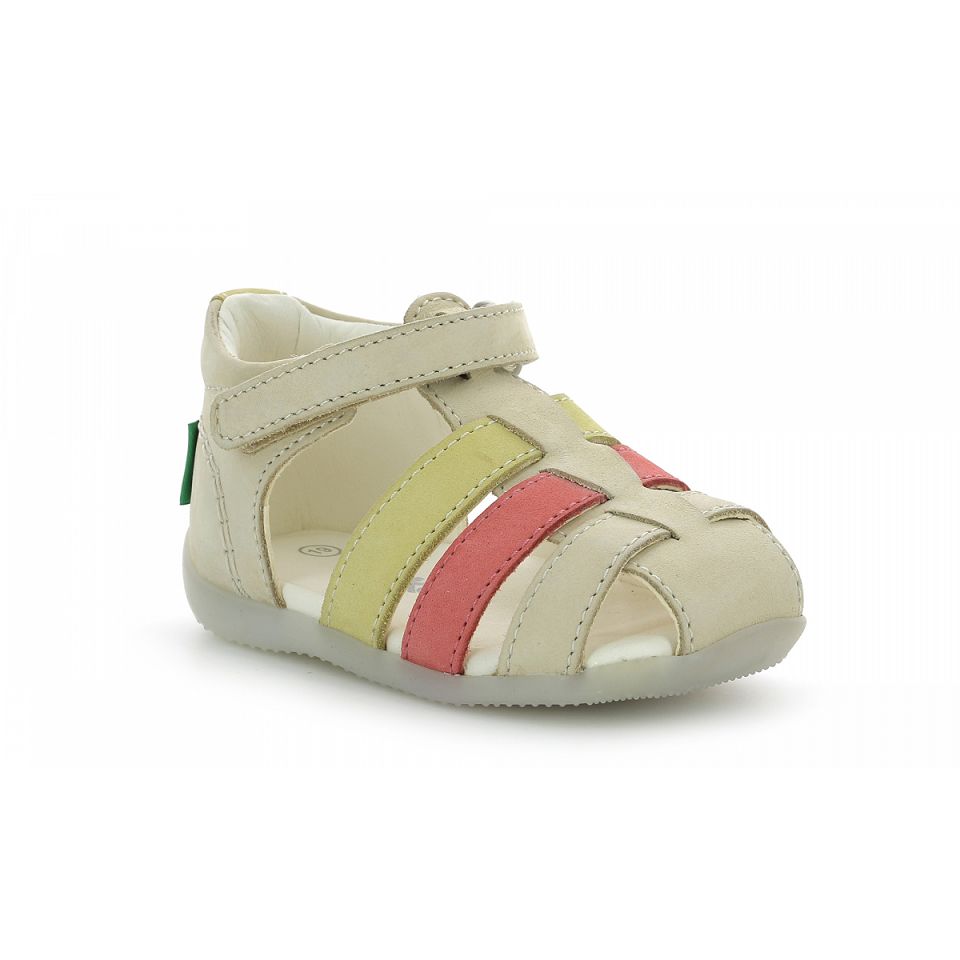 Kickers Bigflo-2 Sandaler Pojke Beige Rosa | 31872-WVRA