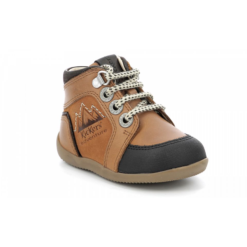 Kickers Bins Sneakers Pojke Bruna | 15248-EPUB