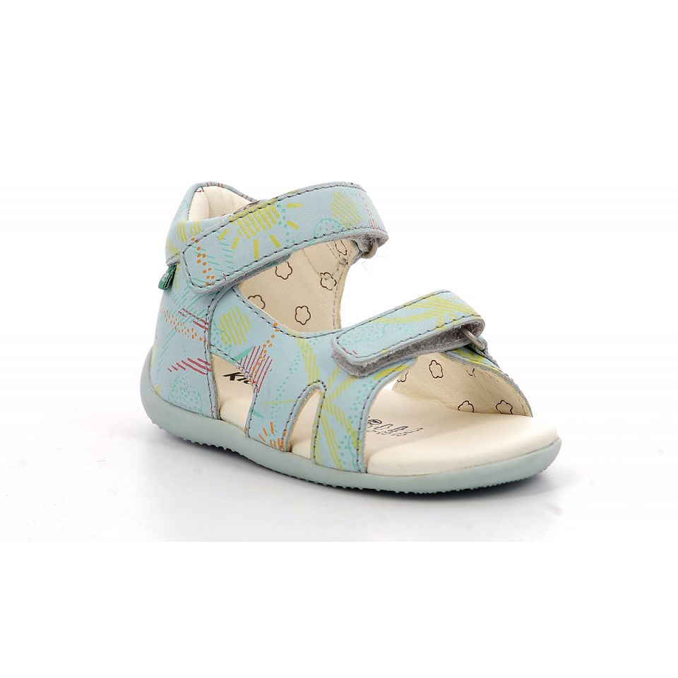 Kickers Binsia-2 Sandaler Tjej Blå Ljus | 47150-OPNF
