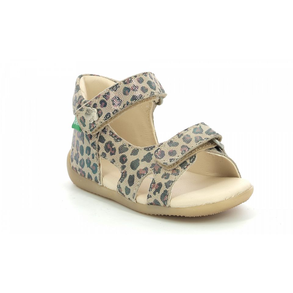 Kickers Binsia-2 Sandaler Tjej Leopard | 27186-PFWH