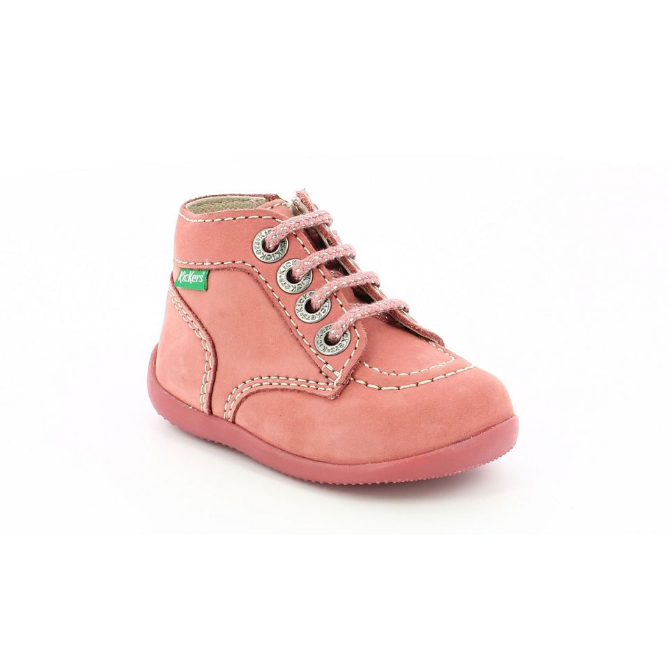 Kickers Bonzip-2 Stövlar Tjej Ljusrosa | 43607-GCEQ
