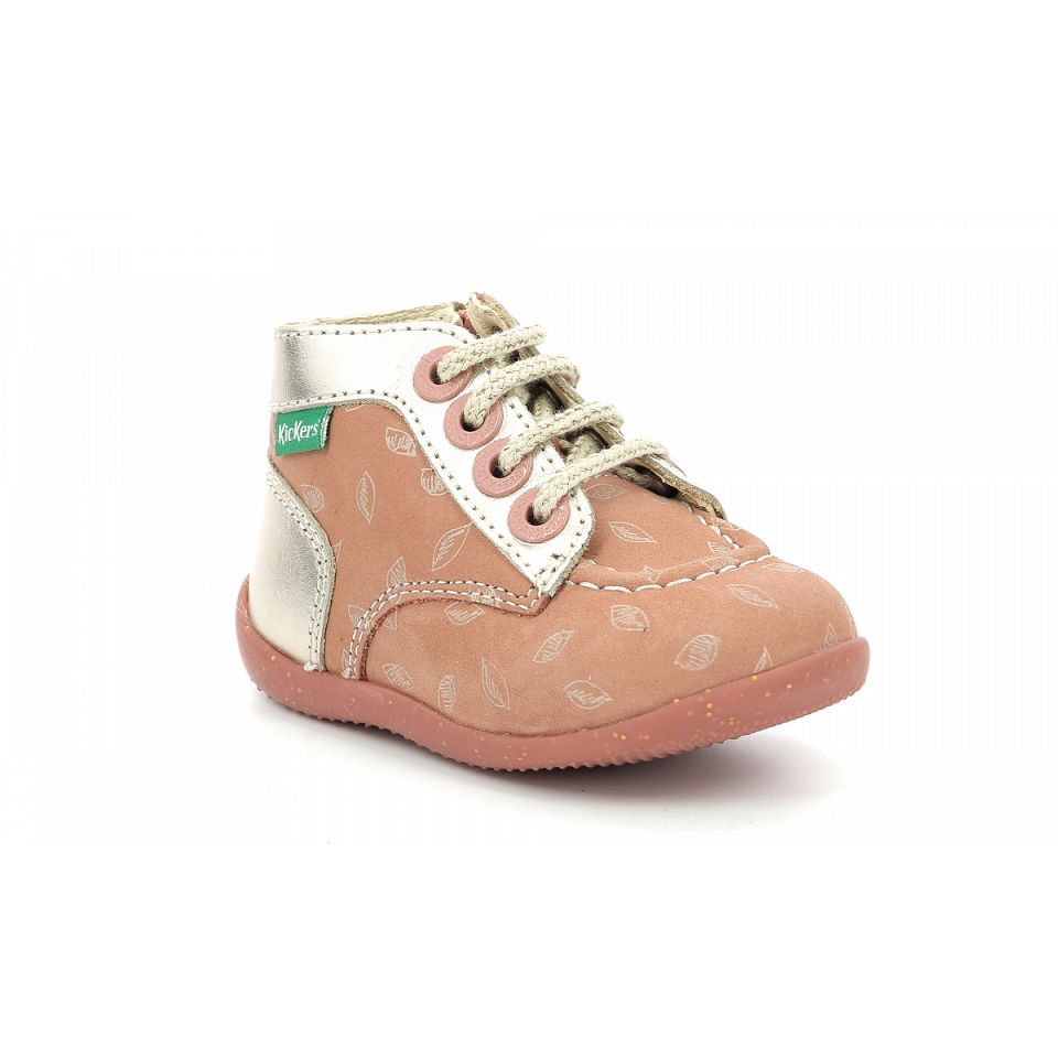 Kickers Bonzip-2 Stövlar Tjej Rosa | 74016-BSPJ