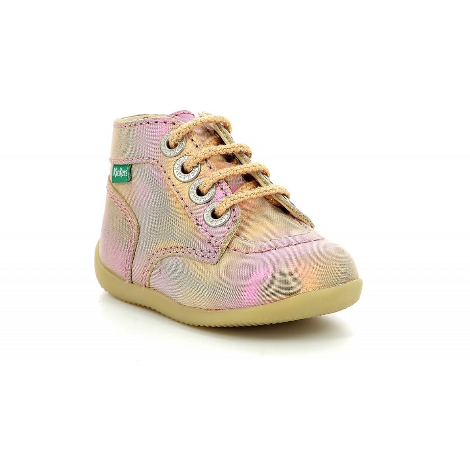 Kickers Bonzip-2 Stövlar Tjej Rosa | 80259-BMWK