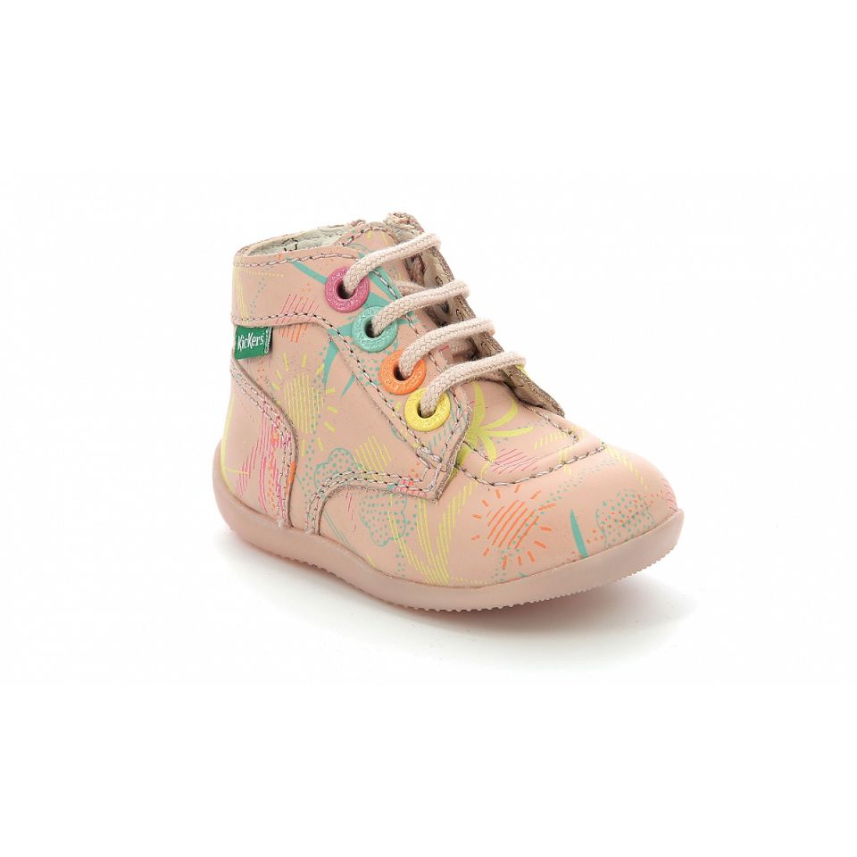 Kickers Bonzip-2 Stövlar Tjej Rosa | 98251-EPBI