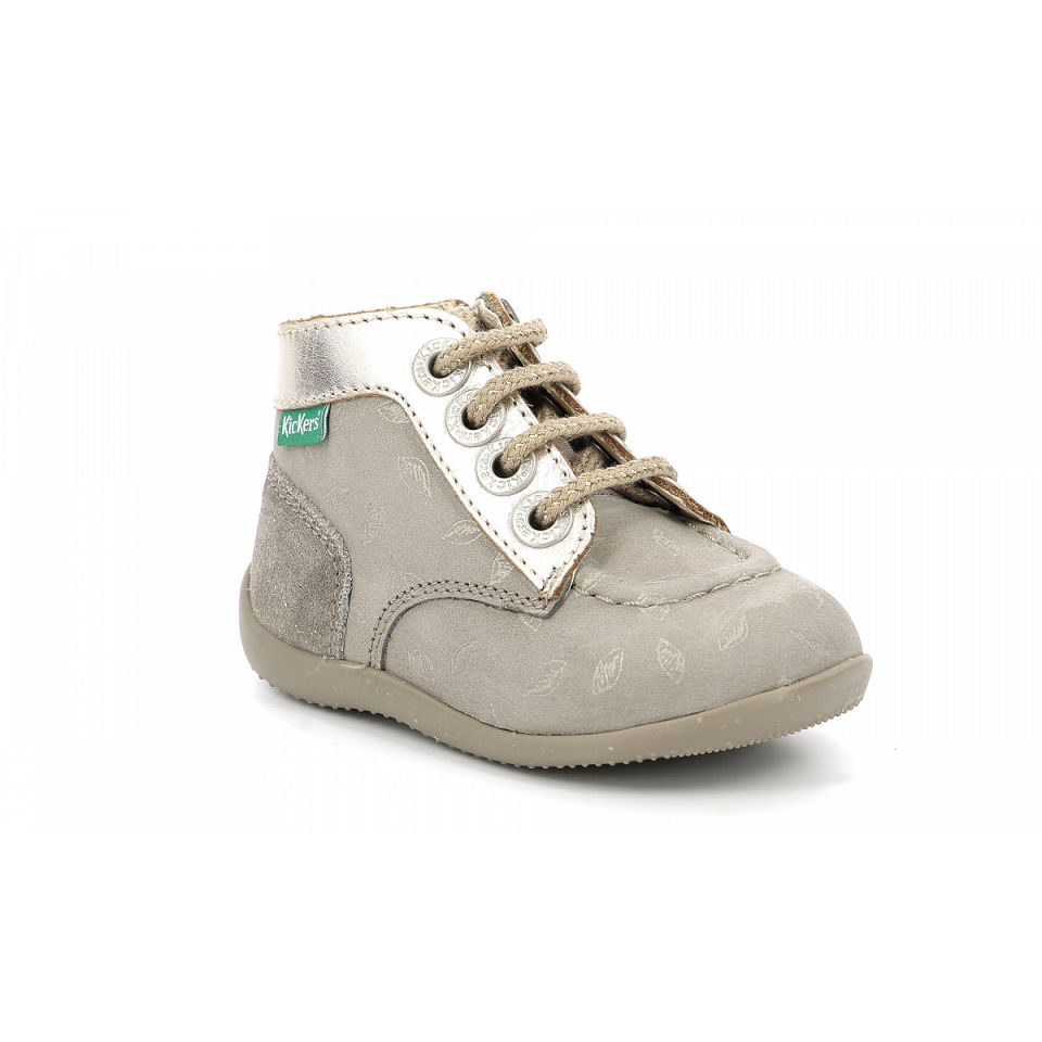 Kickers Bonzip-2 Stövlar Tjej Taupe print | 39178-PYTB