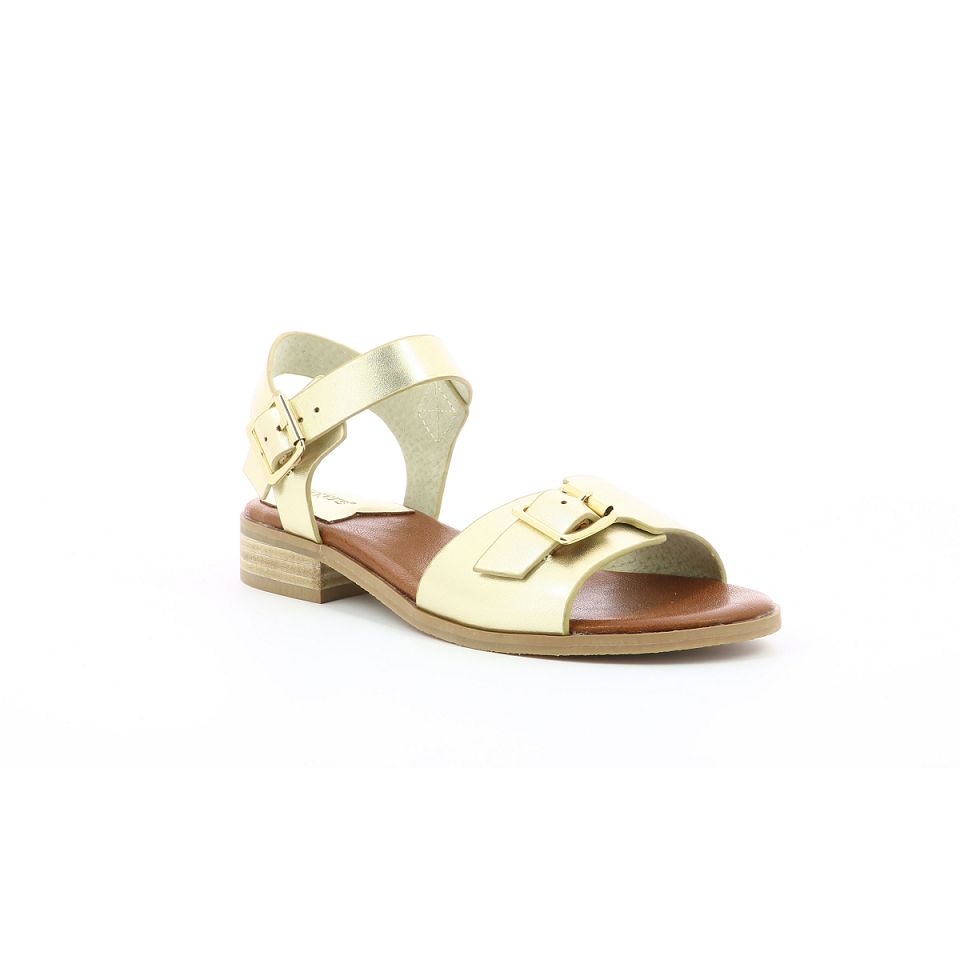Kickers Bucidi Sandaler Dam Guld | 89524-BZYX