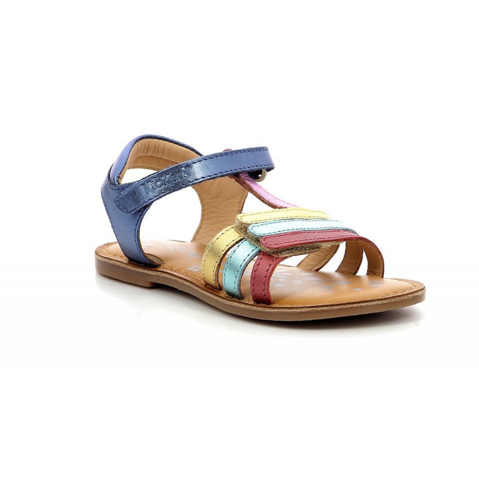 Kickers Diamanto Sandaler Tjej Marinblå Metal | 24510-WYSZ