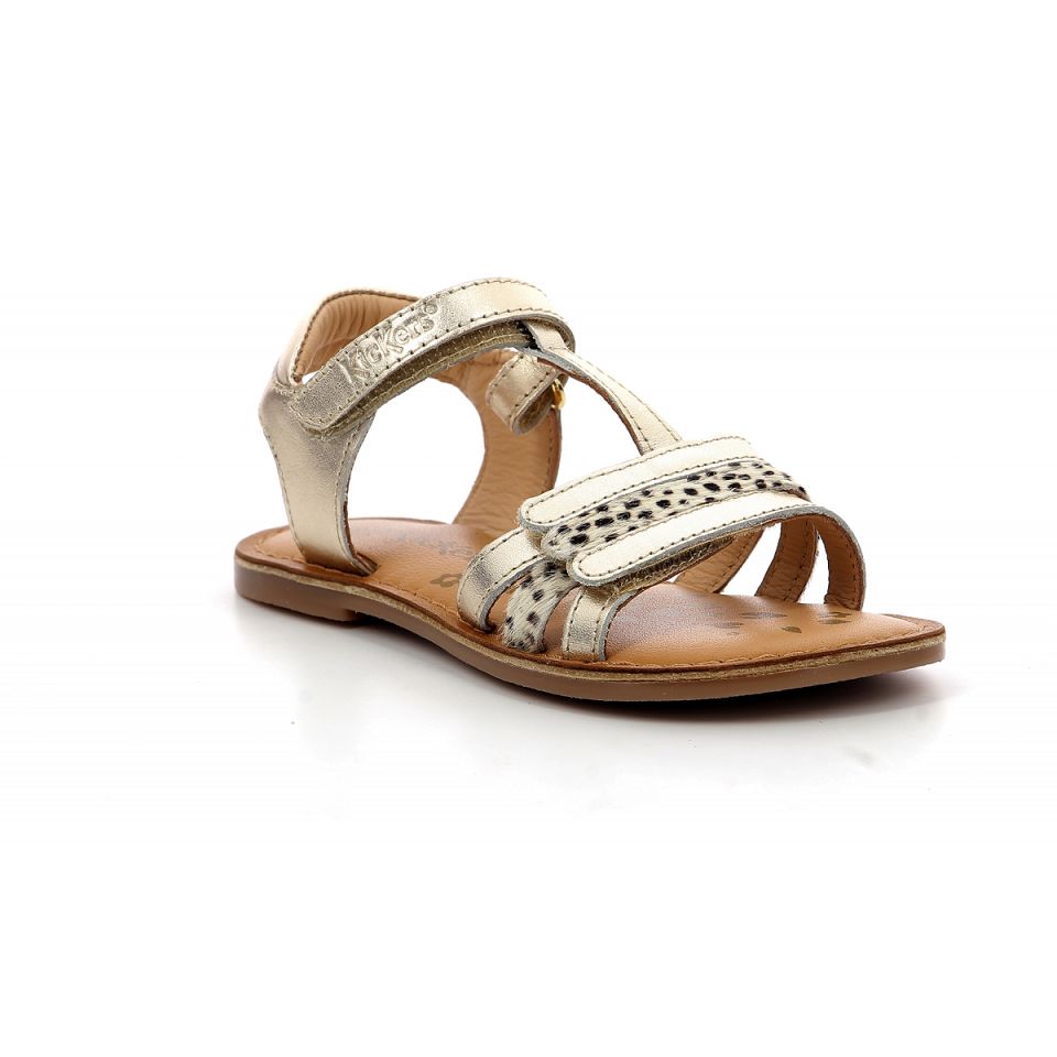 Kickers Diamanto Sandaler Tjej Or Pony | 47865-ZOIU