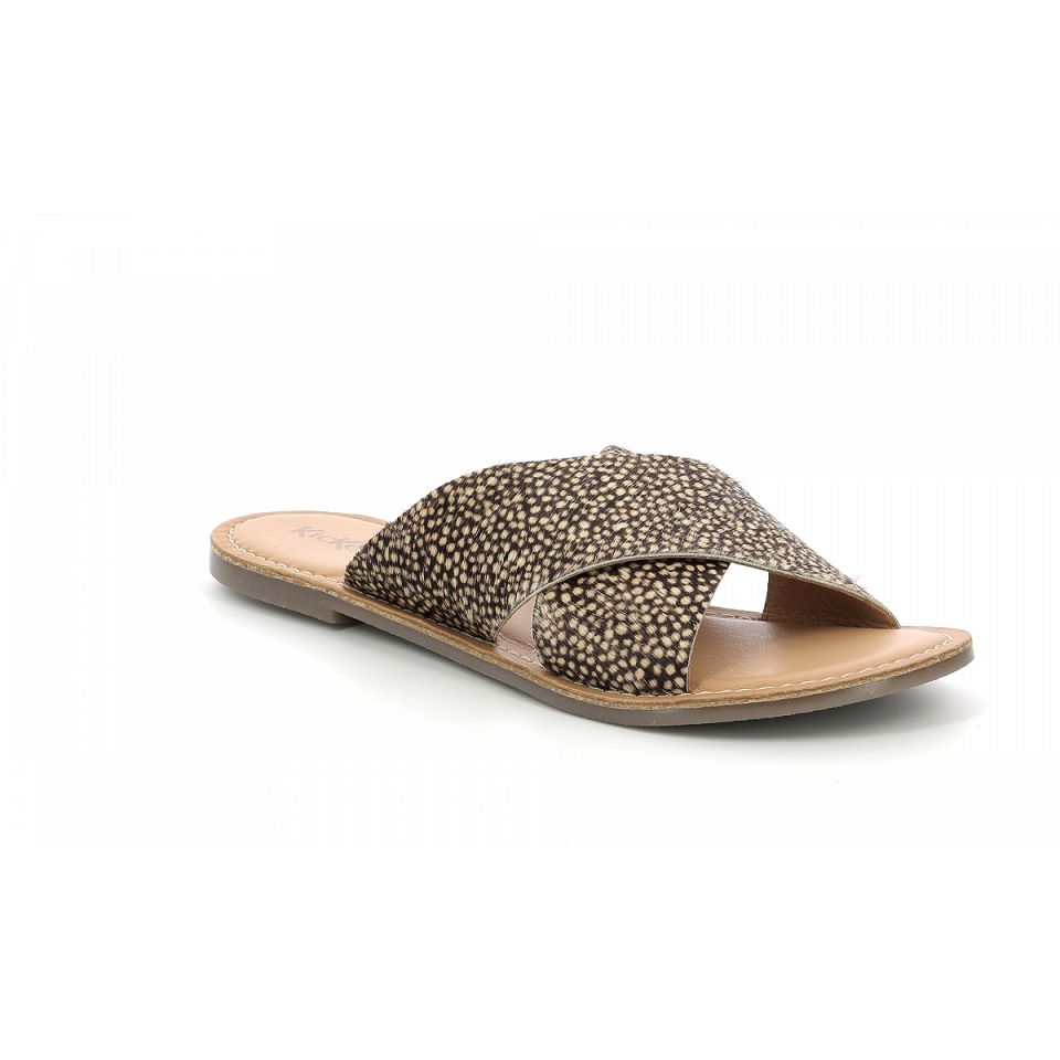 Kickers Diaz-2 Sandaler Dam Svarta Beige | 58270-AVHO