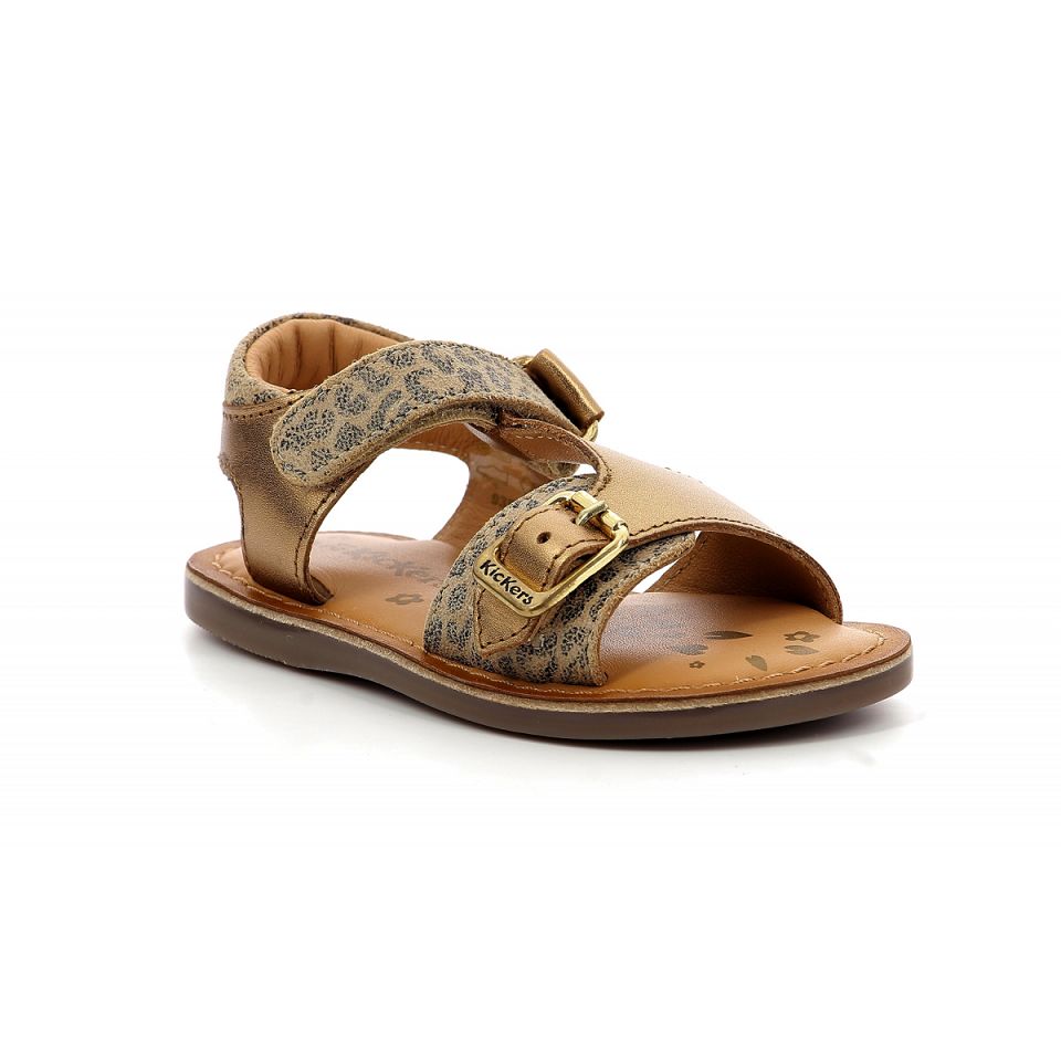 Kickers Diazz Sandaler Tjej Leopard | 30748-CSTK