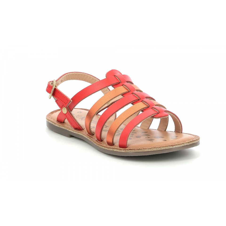 Kickers Dixon Sandaler Tjej Orange Metal | 12498-NSFJ