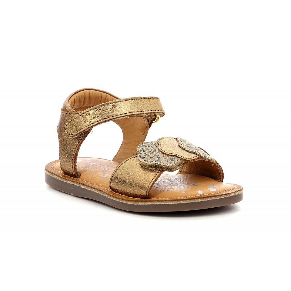 Kickers Dyastar Sandaler Tjej Leopard | 13065-USFB