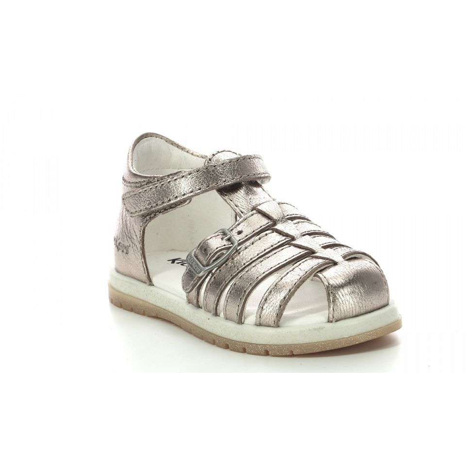 Kickers Gyana Sandaler Tjej Guld | 15348-QGFU