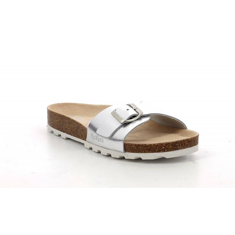 Kickers Kick eyra Sandaler Dam Silver | 59023-JNPX