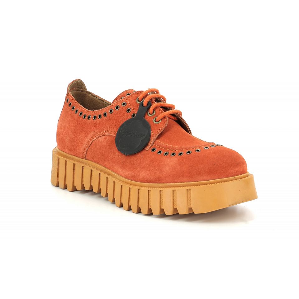 Kickers Kick famous Derbyskor Dam Orange | 37160-QPBJ