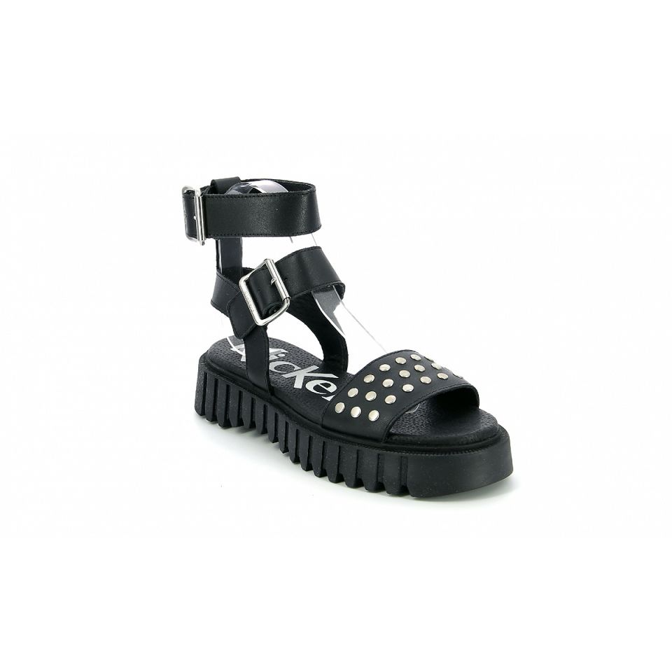 Kickers Kick fan Sandaler Dam Svarta | 23897-YFDO