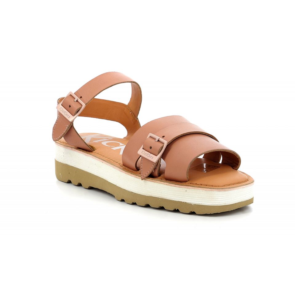 Kickers Kick hi Sandaler Dam Nude | 67398-RLKZ