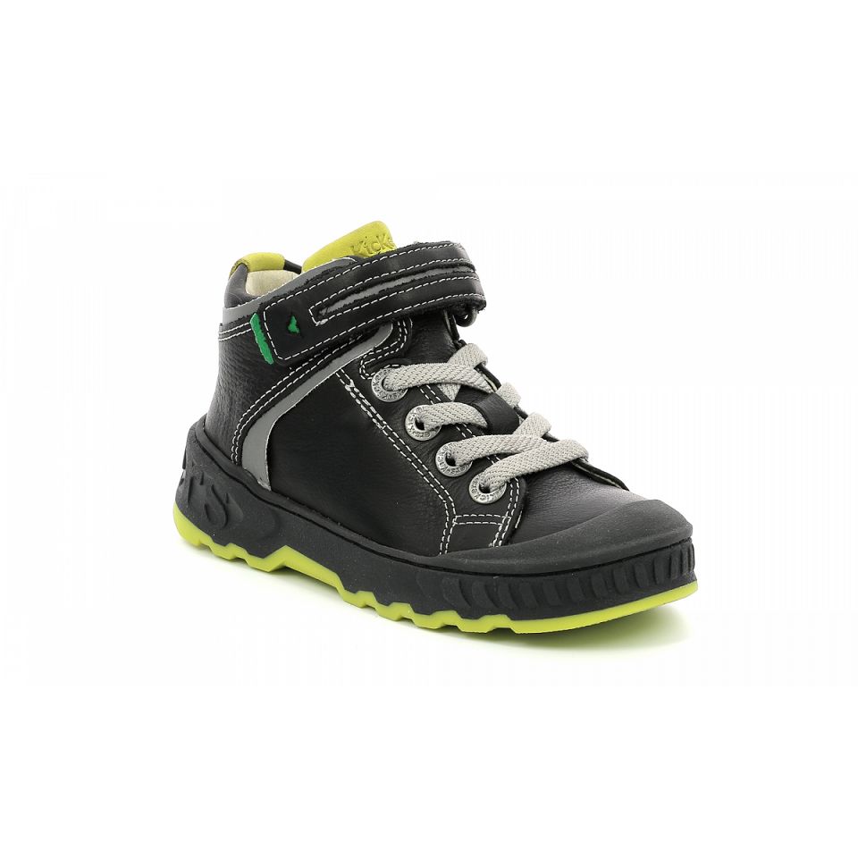 Kickers Kick teen Sneakers Pojke Svarta | 74906-XKWQ