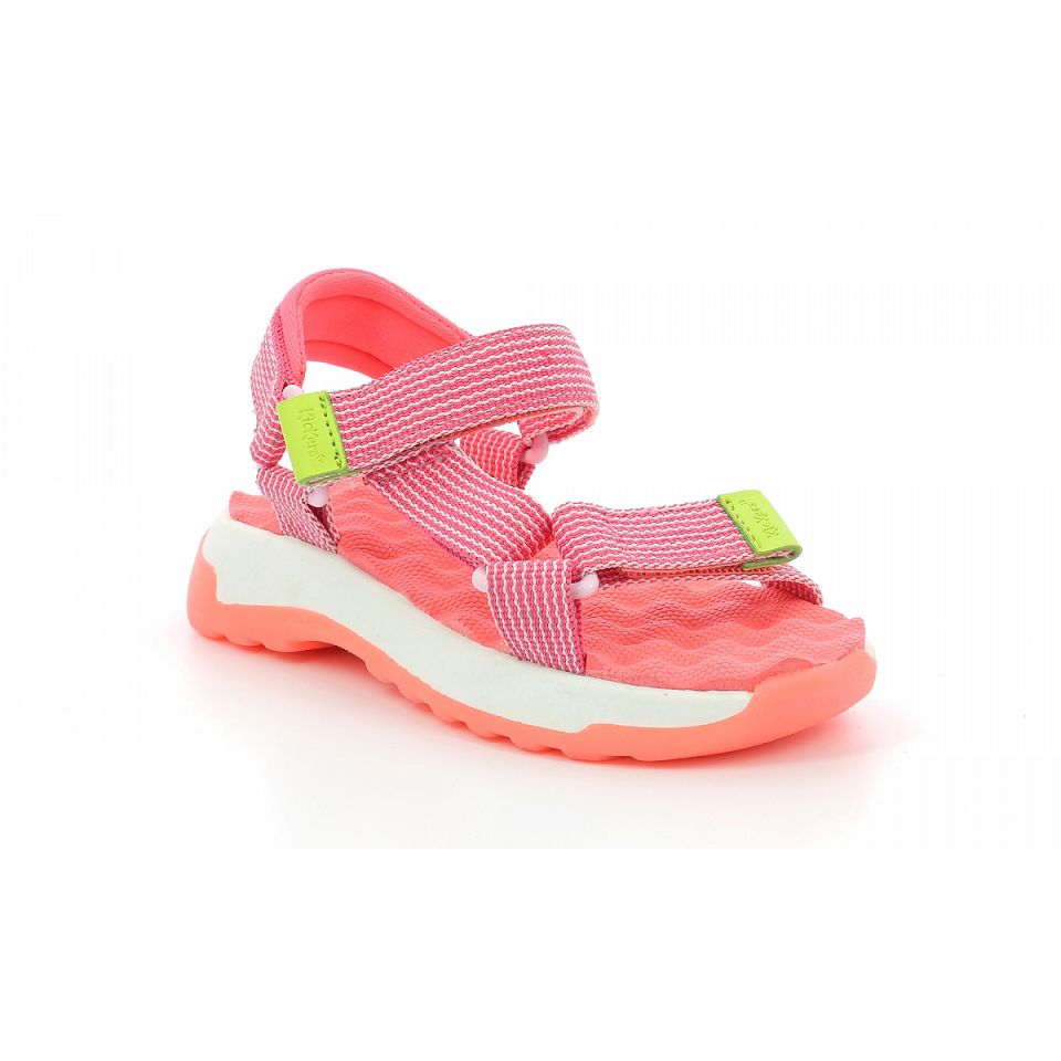 Kickers Kickca Sandaler Tjej Rosa | 86173-NOPQ