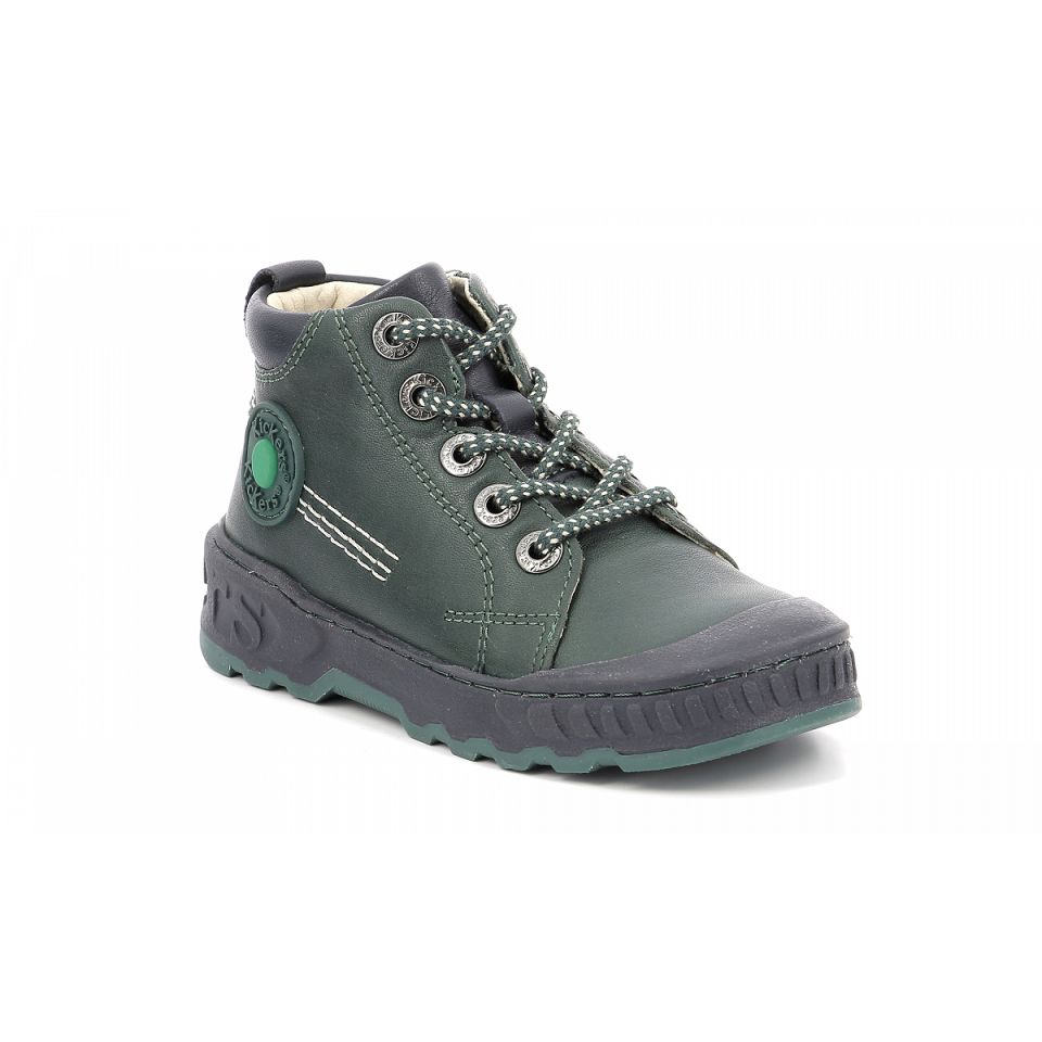 Kickers Kickdundy Sneakers Pojke Gröna Marinblå | 21578-RFOI