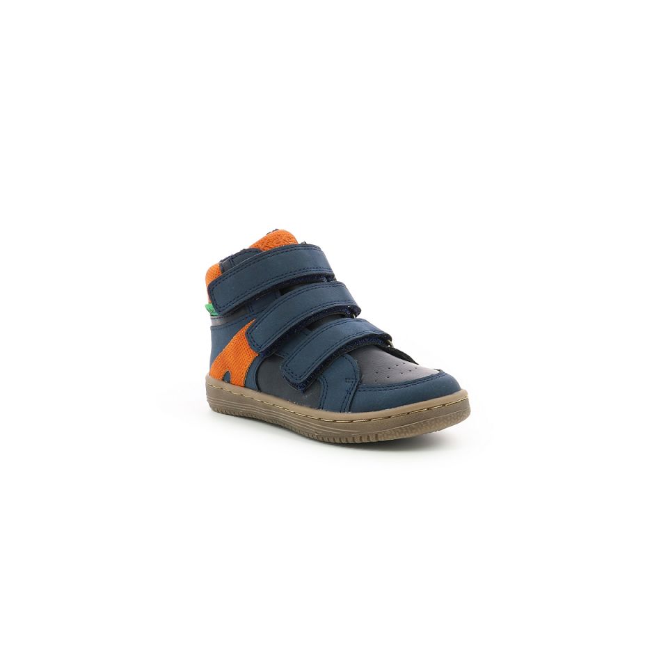 Kickers Lohan Sneakers Pojke Navyange | 69725-AIJN