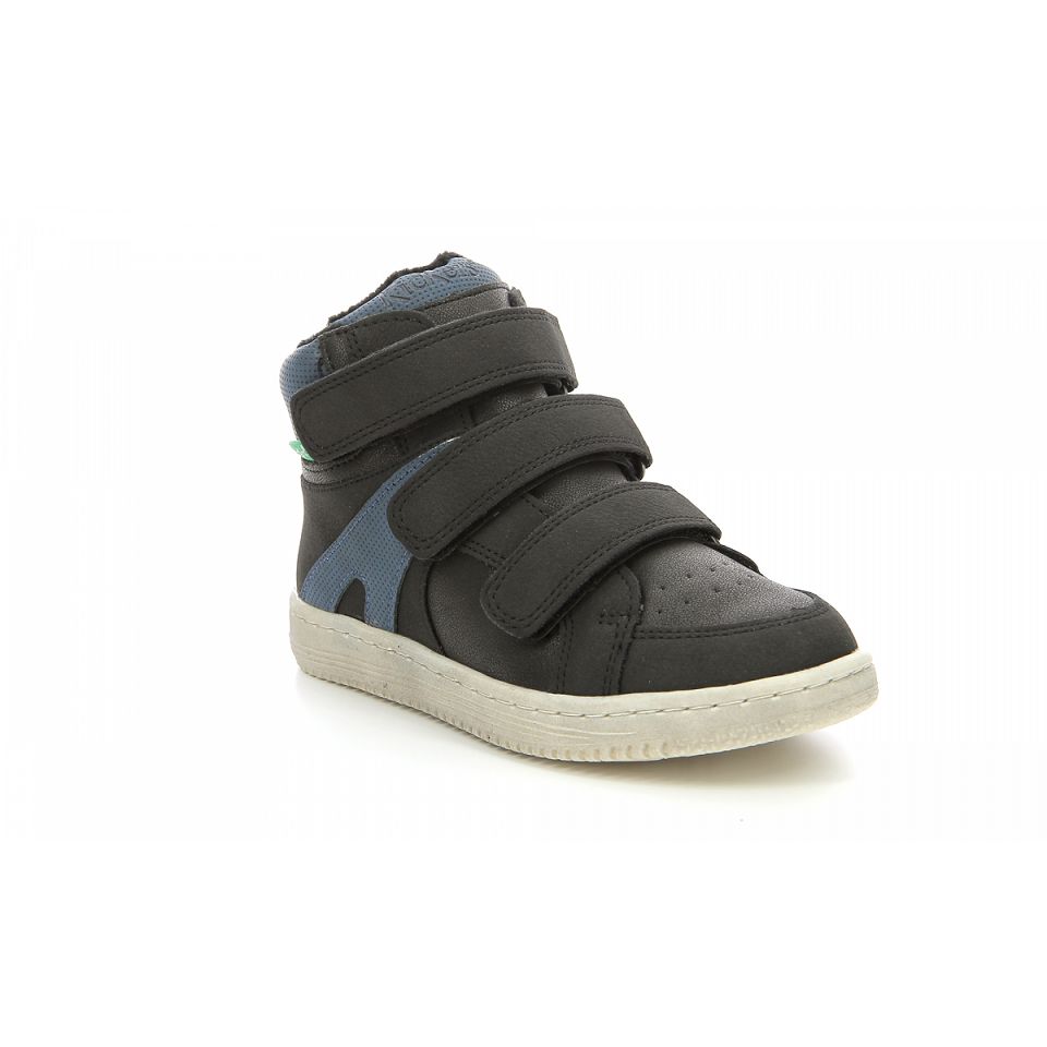 Kickers Lohan Sneakers Pojke Svarta Blå | 28936-NTHJ