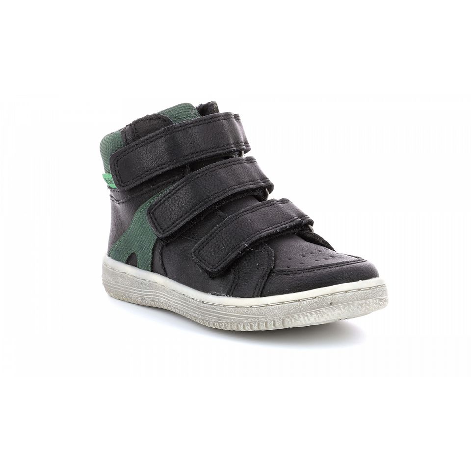 Kickers Lohan Sneakers Pojke Svarta Gröna | 32507-TWJA
