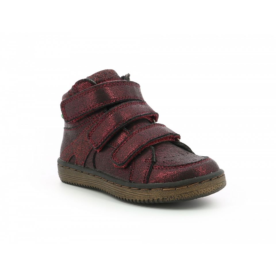 Kickers Lohan Sneakers Pojke Vinröda | 39752-OLIP
