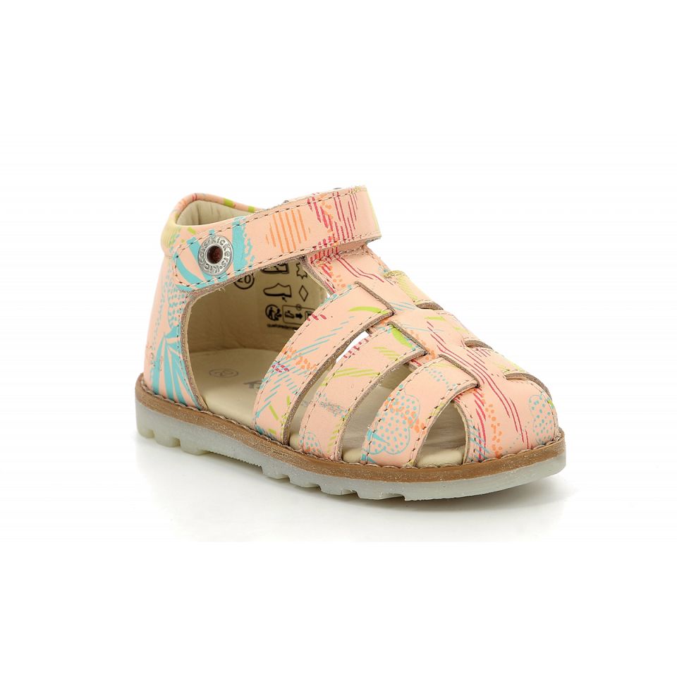 Kickers Nonopi Sandaler Tjej Rosa | 68240-RQUK