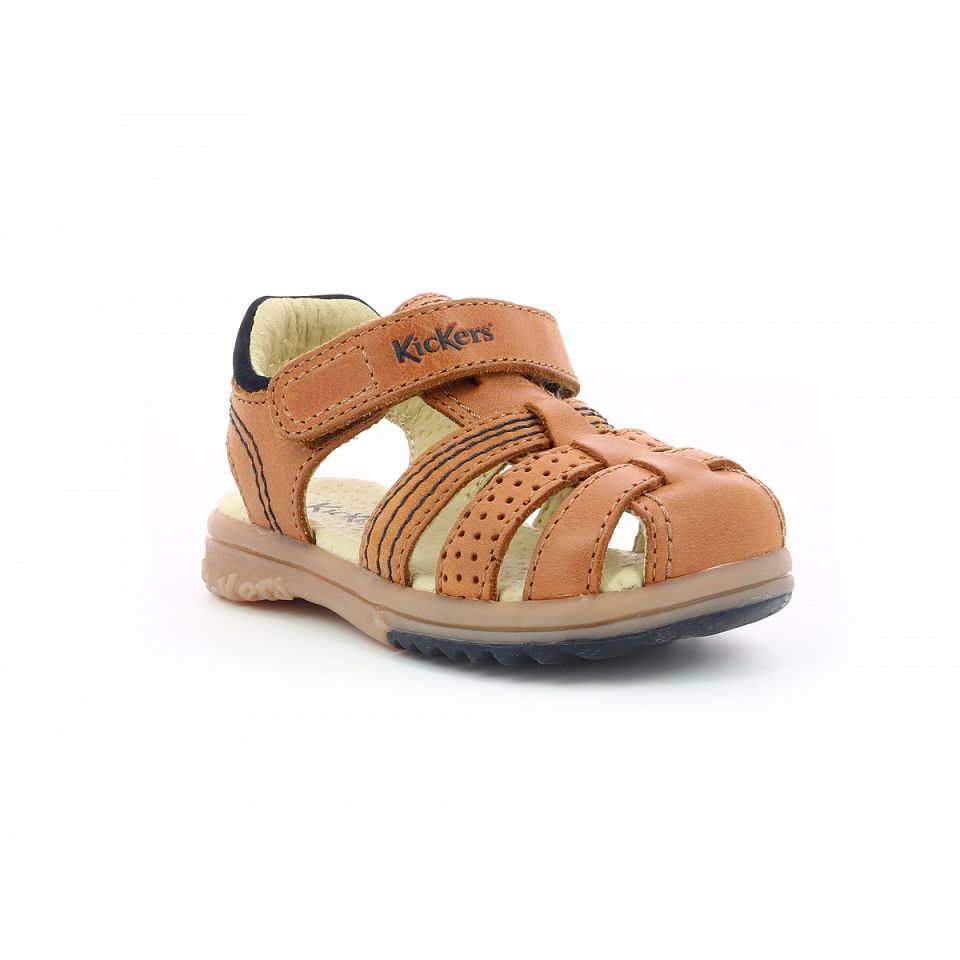 Kickers Platinium Sandaler Tjej Camel | 75130-QFOP