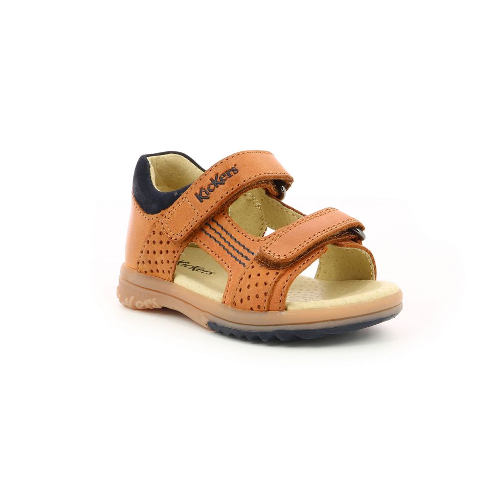 Kickers Plazabi Sandaler Pojke Camel | 13280-FRIW