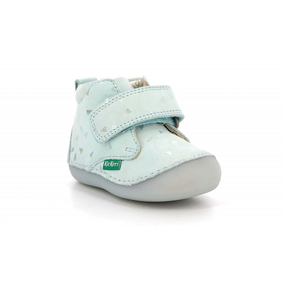 Kickers Sabio Sneakers Tjej Blå Ljus | 58213-LKFG