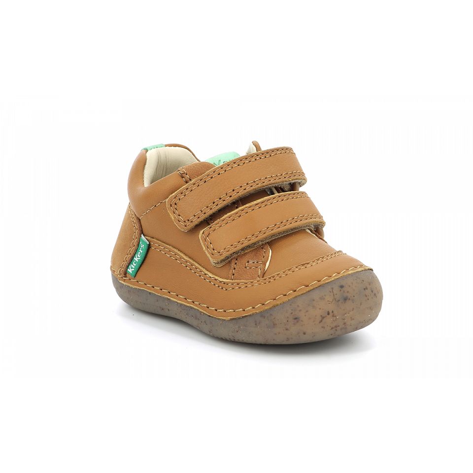 Kickers Sostankro Stövlar Tjej Camel | 75063-PXVK