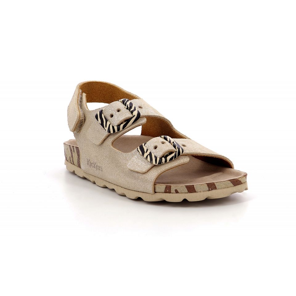 Kickers Sunyva Sandaler Pojke Silver | 29586-GMUH