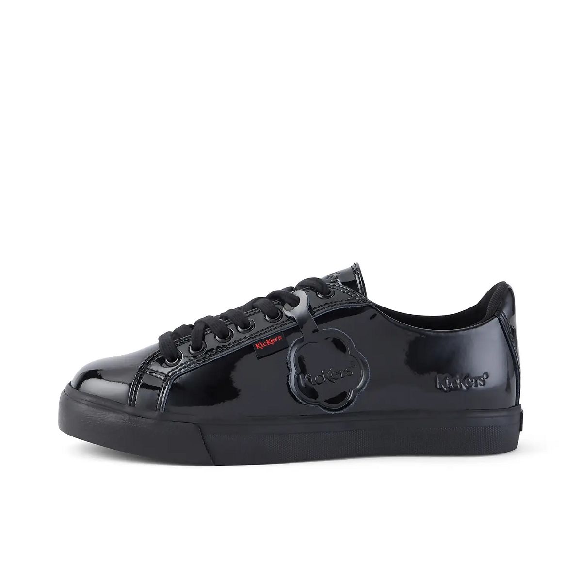 Kickers Tovni Lacer Leather Sneakers Dam Svarta | 24873-JTKD