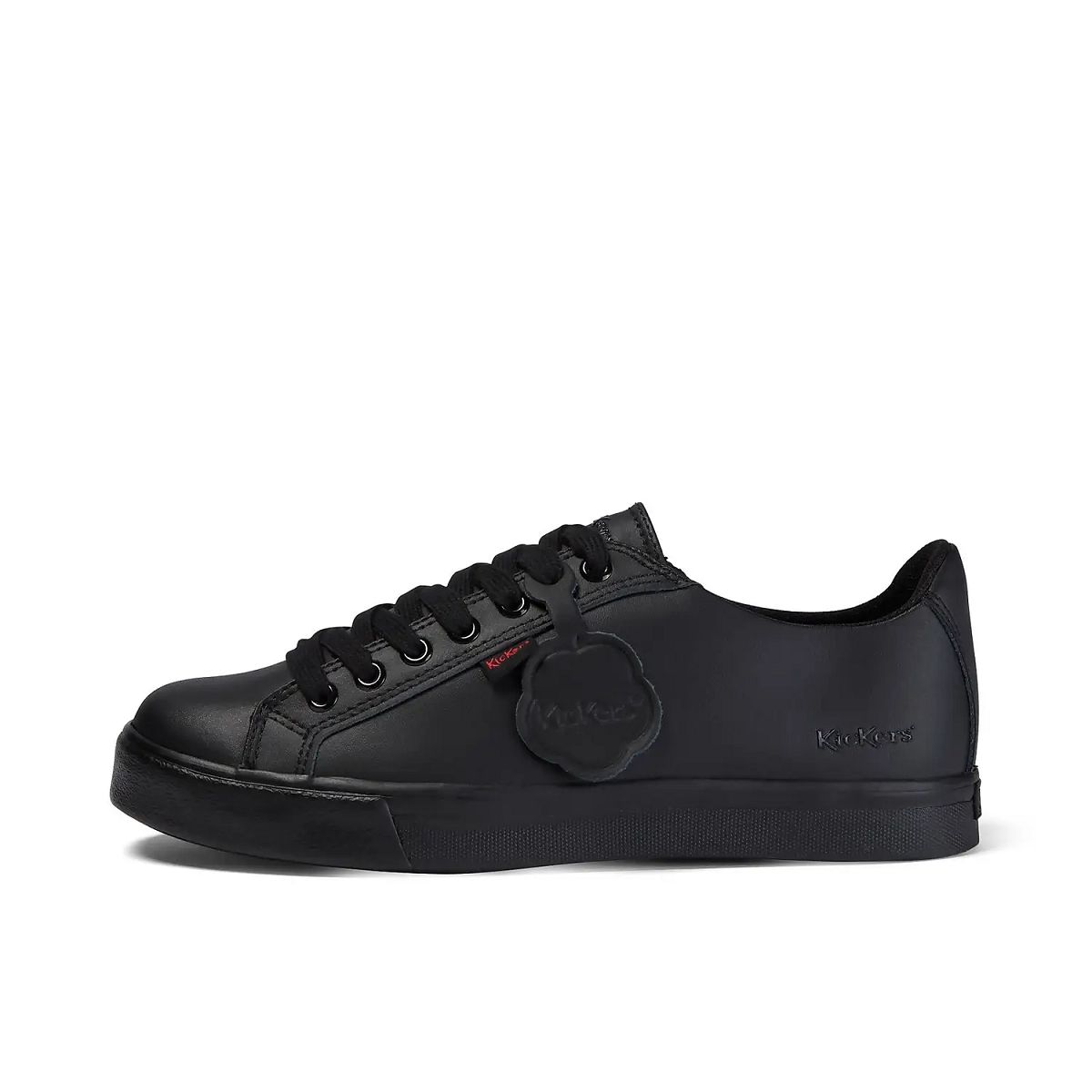 Kickers Tovni Lacer Leather Sneakers Herr Svarta | 10678-IQGK