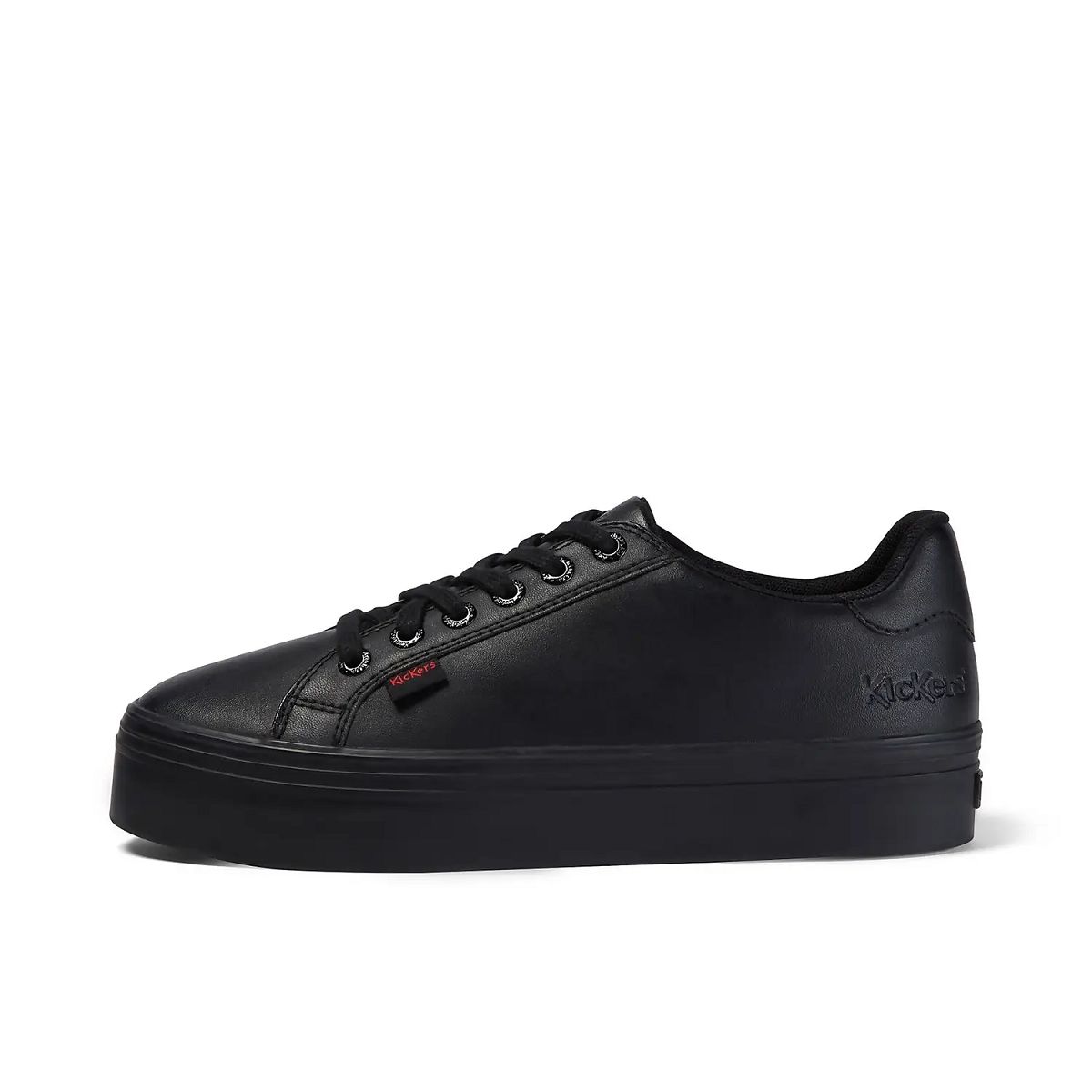 Kickers Tovni Stack Leather Sneakers Dam Svarta | 84165-JKGH