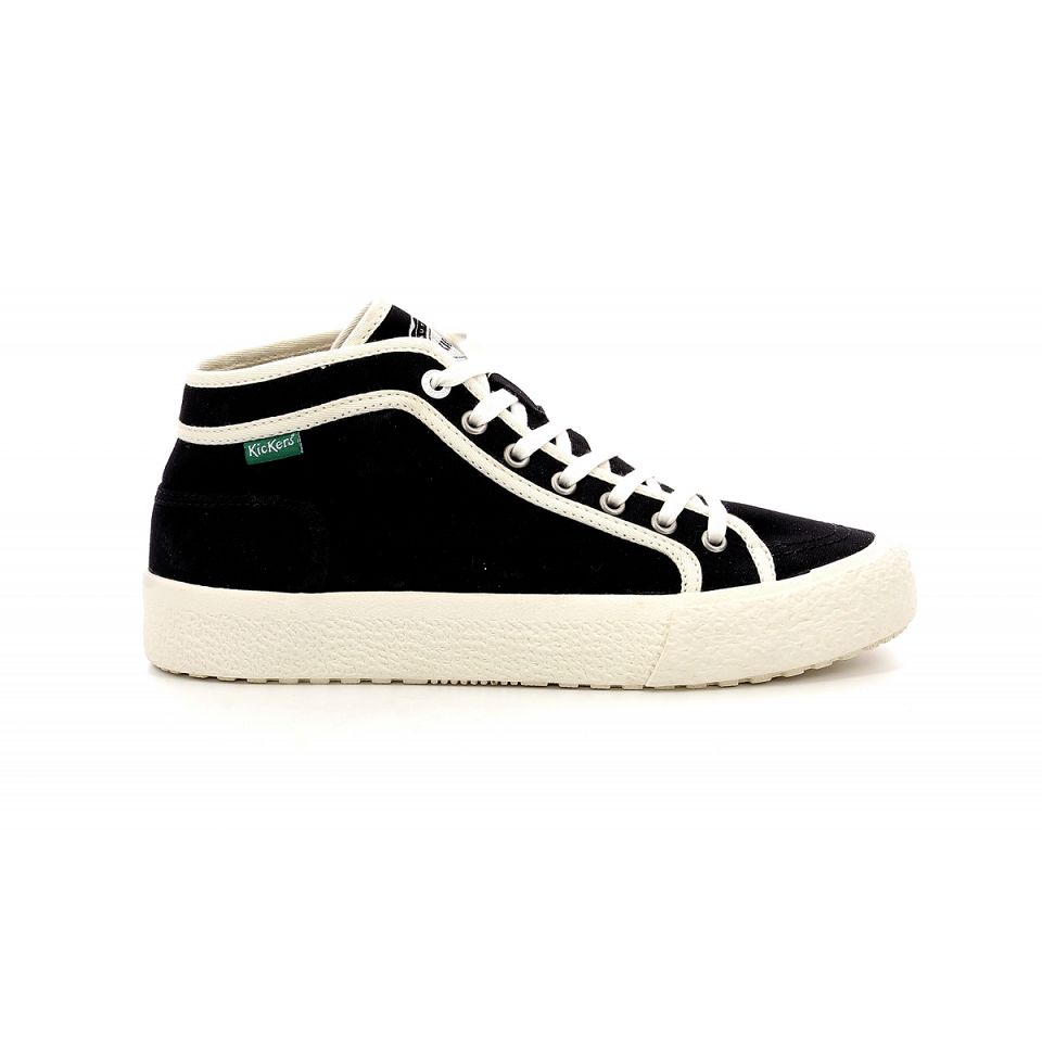 Kickers Arveiler Sneakers Dam Black/White | 64102-UBRH