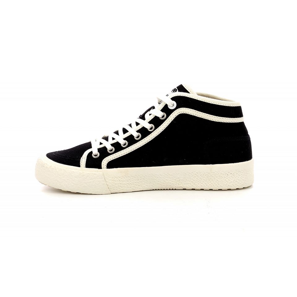 Kickers Arveiler Sneakers Dam Black/White | 64102-UBRH