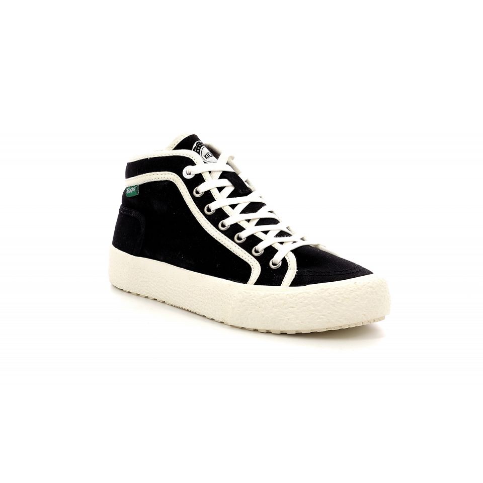 Kickers Arveiler Sneakers Dam Black/White | 64102-UBRH