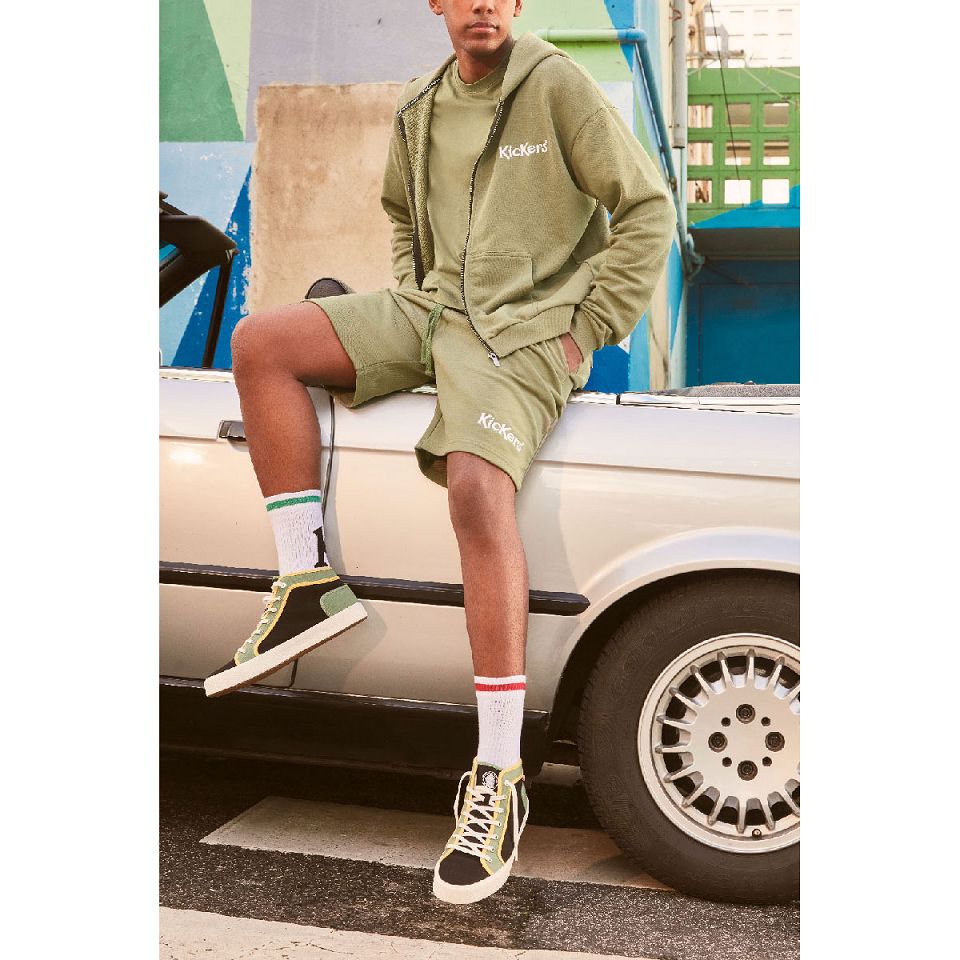 Kickers Arveiler Sneakers Herr Black/green | 16438-XZPW