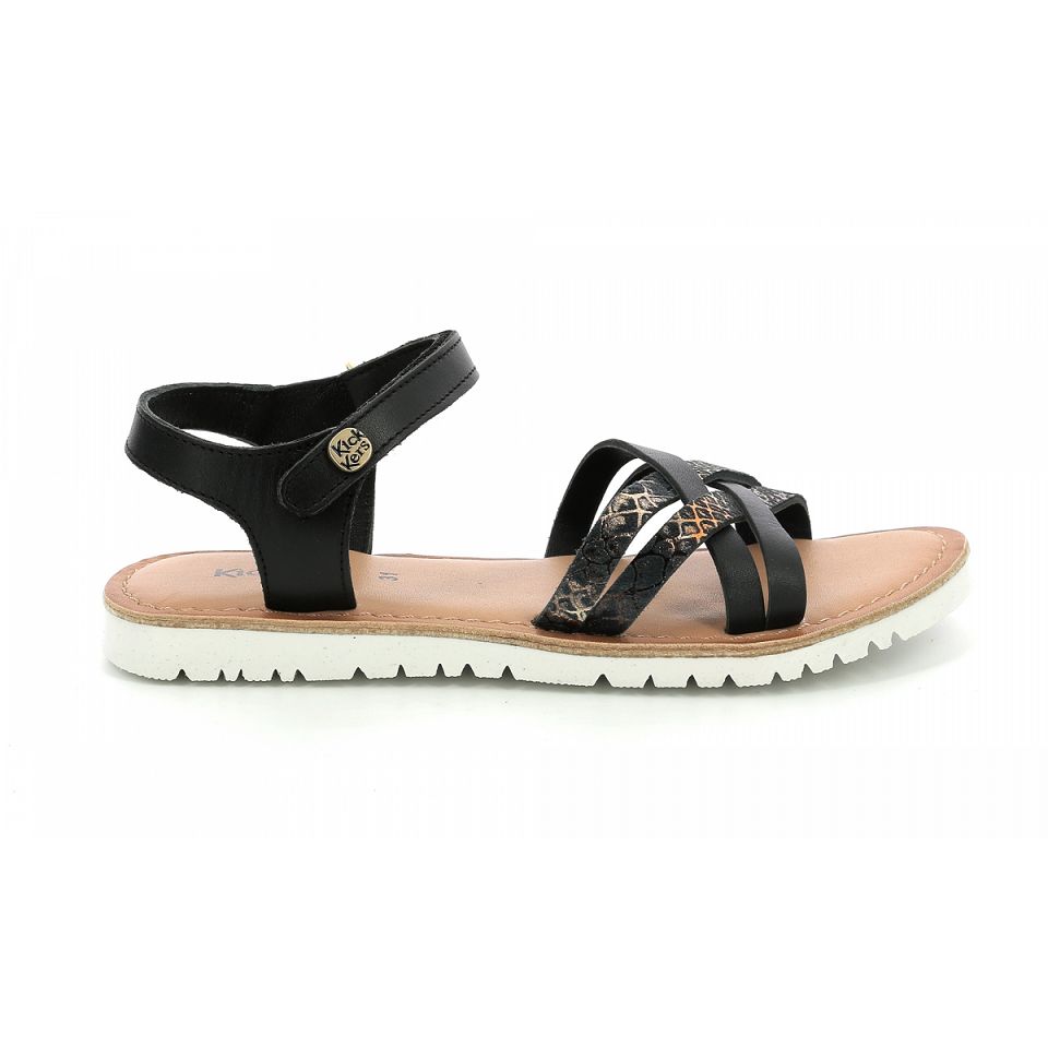 Kickers Betternew Sandaler Tjej Svarta | 35420-YRZE