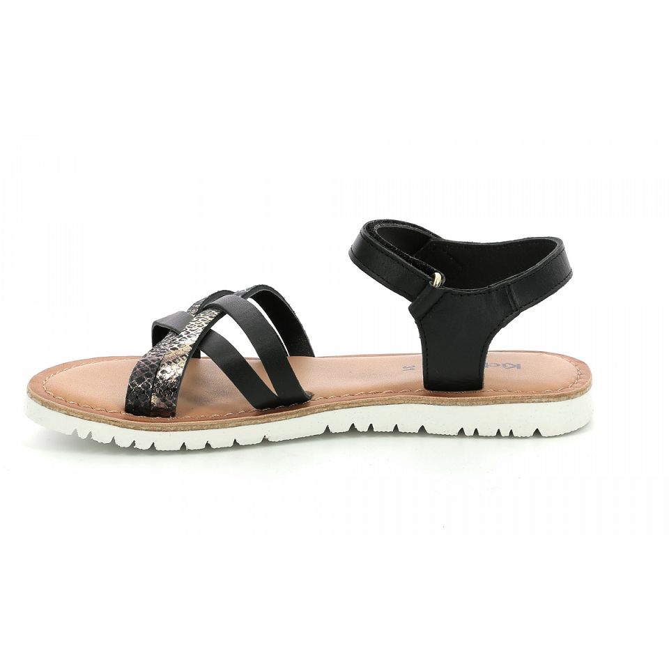 Kickers Betternew Sandaler Tjej Svarta | 35420-YRZE
