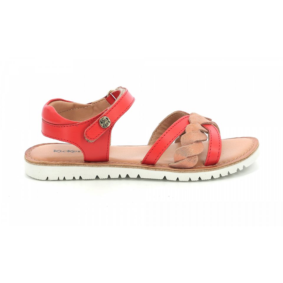 Kickers Betty Sandaler Tjej Orange Metal | 02749-MDZV