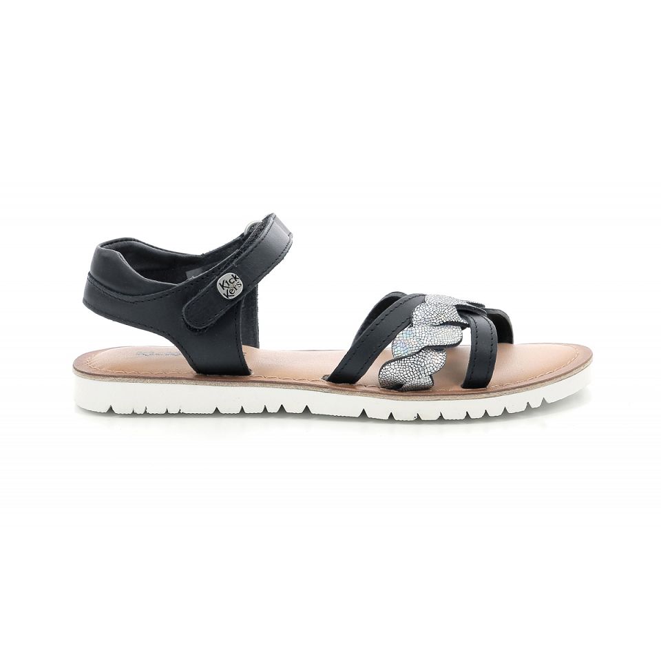 Kickers Betty Sandaler Tjej Svarta Metal | 67421-SZNT