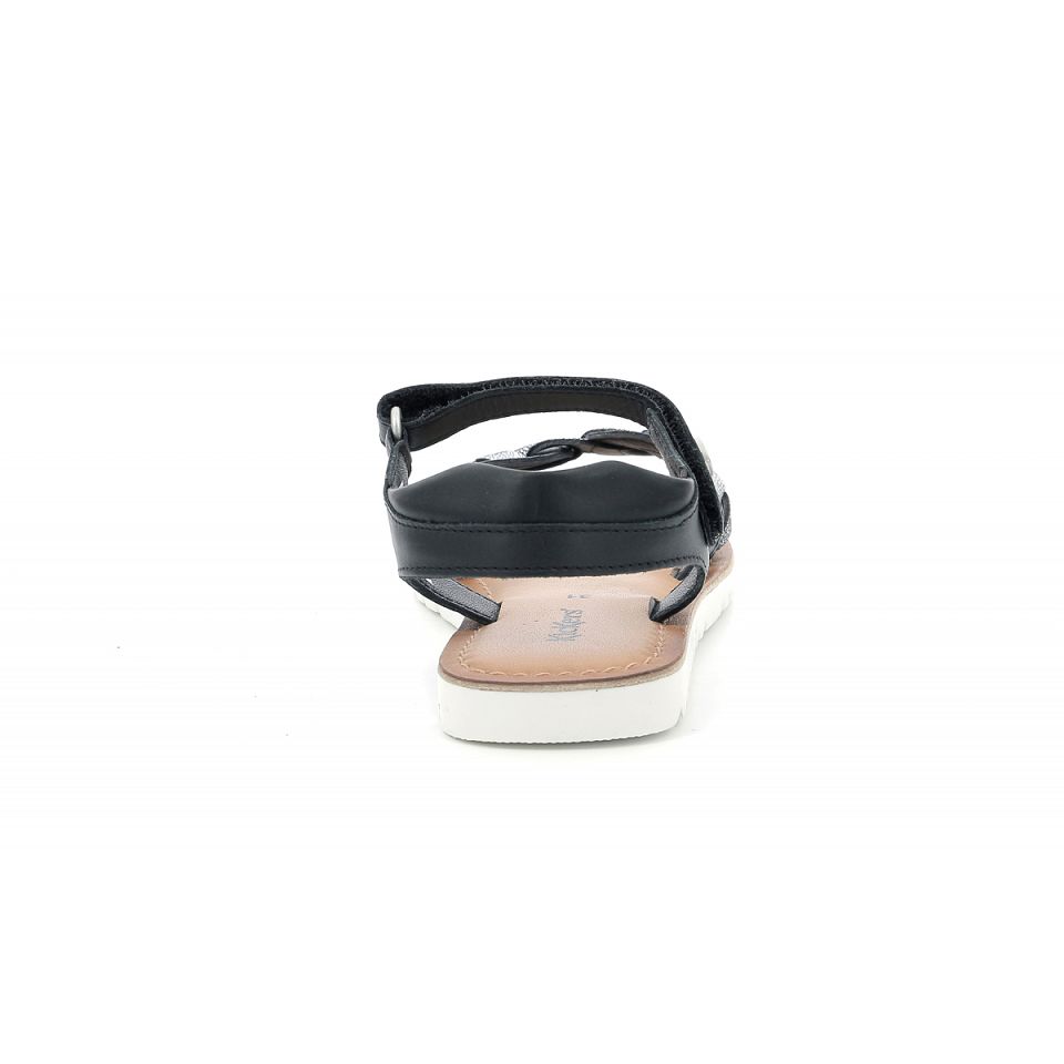 Kickers Betty Sandaler Tjej Svarta Metal | 67421-SZNT