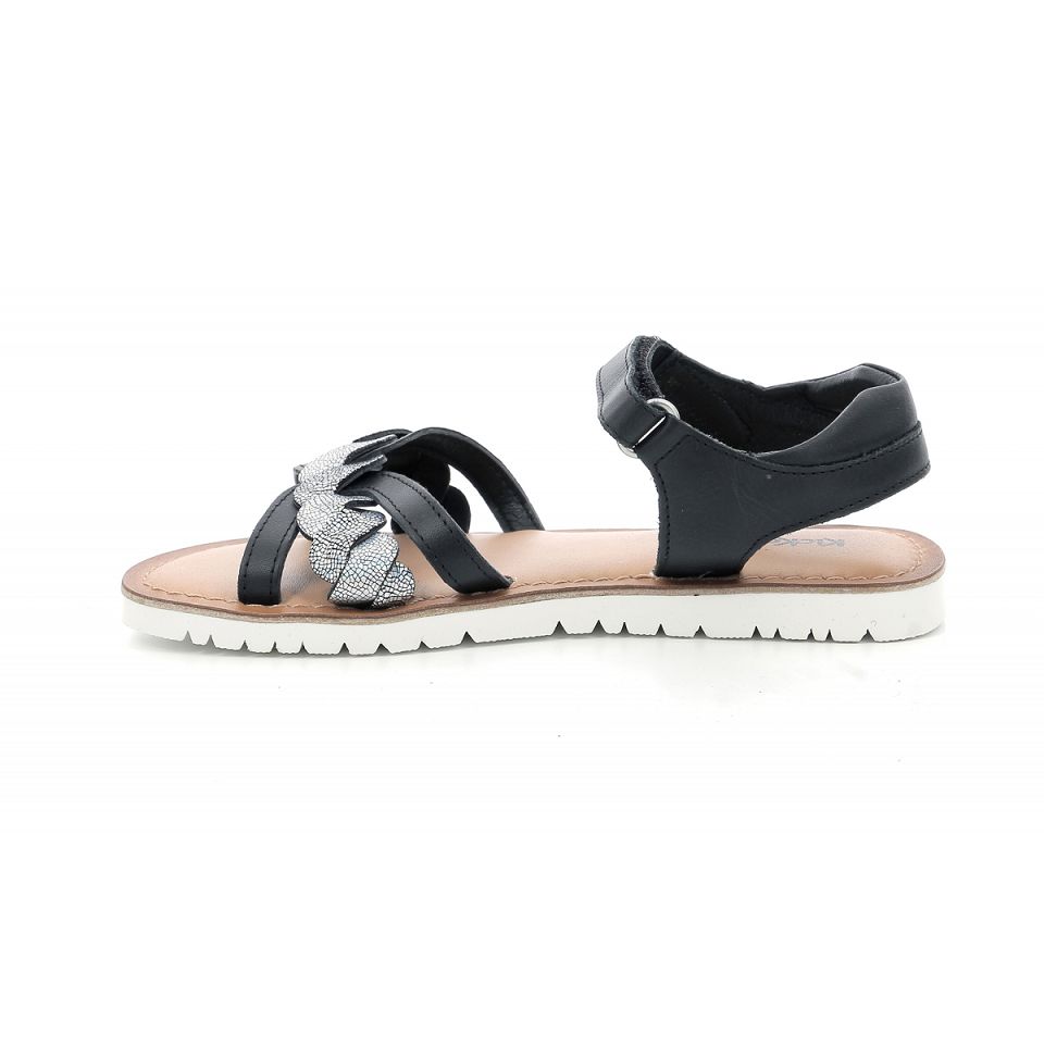 Kickers Betty Sandaler Tjej Svarta Metal | 67421-SZNT
