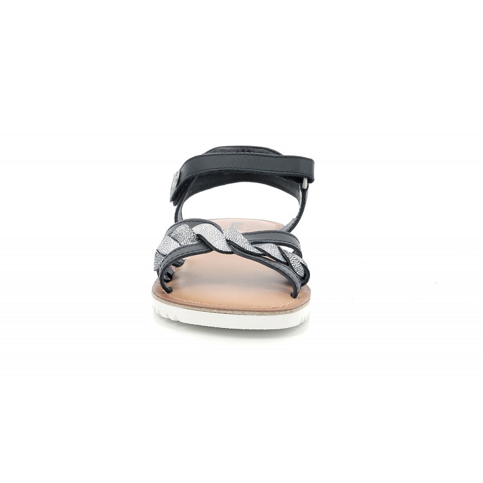 Kickers Betty Sandaler Tjej Svarta Metal | 67421-SZNT